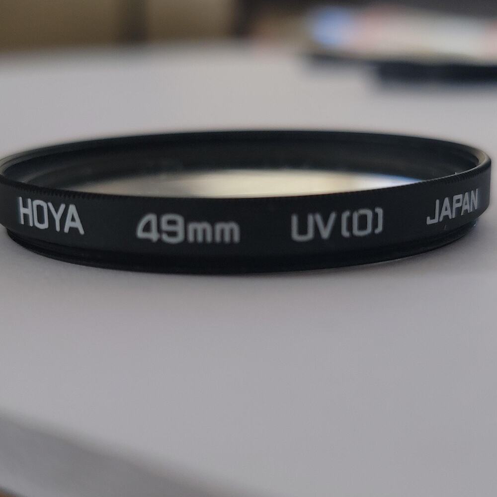 Hoya 49mm UV(0) Camera Lens Filter Black UV Protector Screw-In Japan Digital